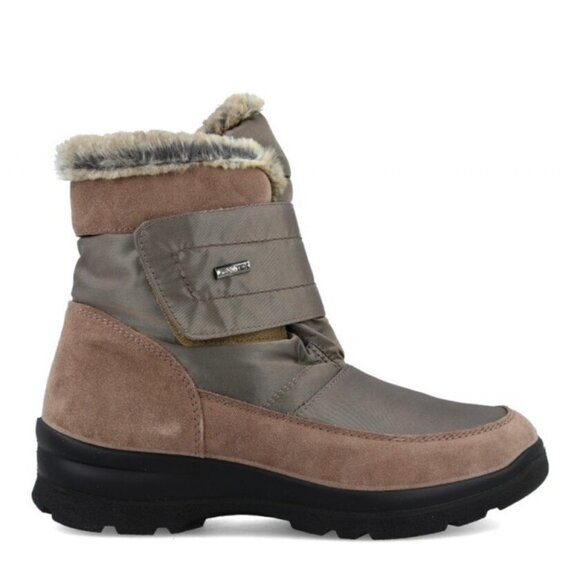 NEW IMAC Suede Winter Booties With Tex Membrane IN taupe for women 1225 5m3 - Picture 2 of 8